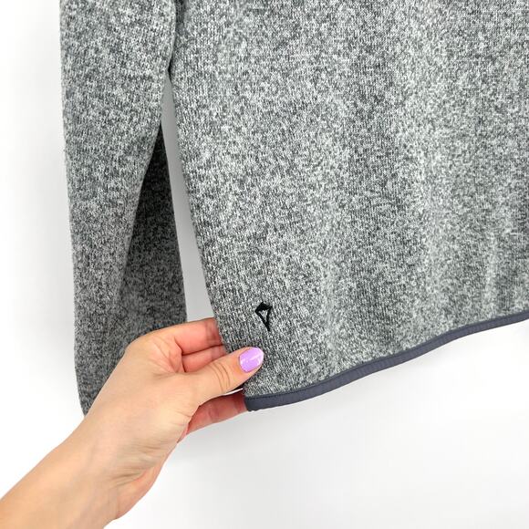 Lululemon Kids Ivivva Gray Quarter Zip Sweater Size 12 - Picture 6 of 6